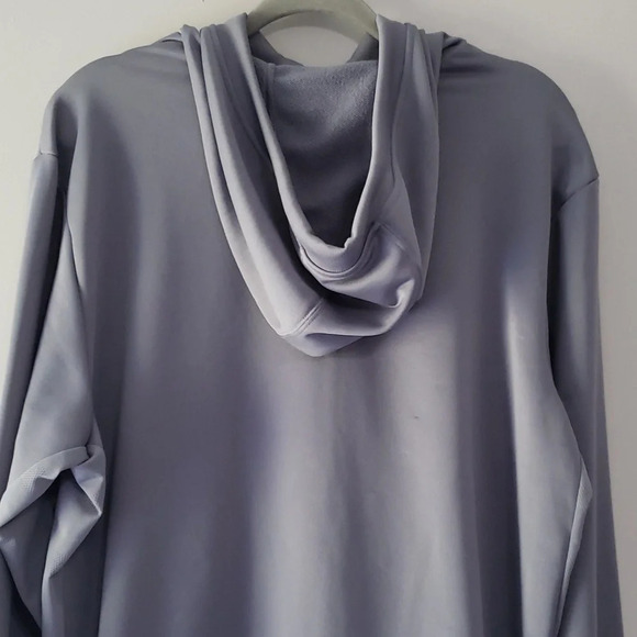 Rare Adidas Warm-Up Hoodie Men XL Gray Basketball Travel Team 3SSB Circuit Logo - Picture 7 of 16